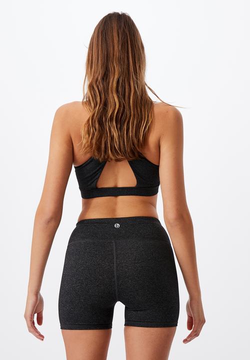 Cotton On - High waist shortie short - mid grey marle