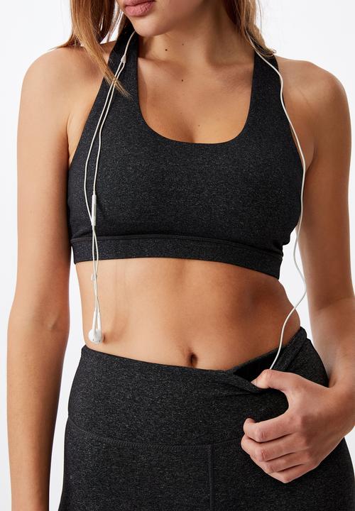 Cotton On - High waist shortie short - mid grey marle