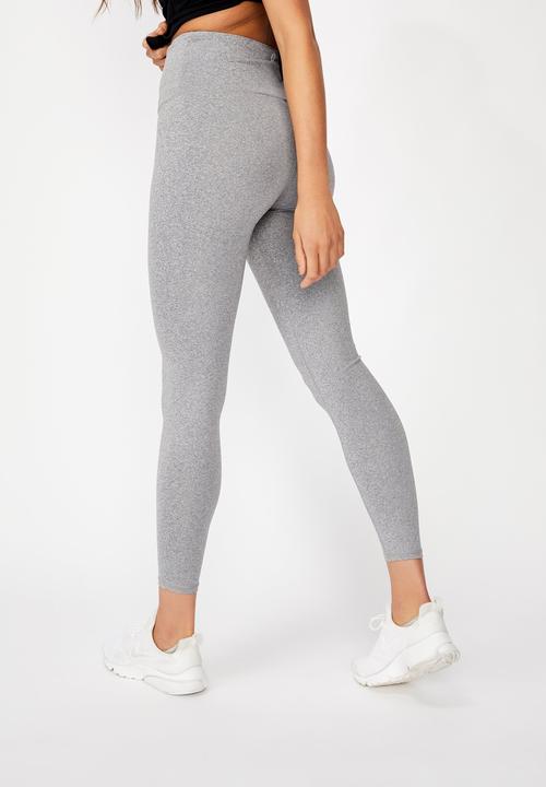 Cotton On - Active high waist tight - mid grey marle