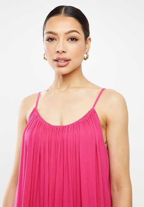 Missguided - Cheesecloth parachute dress - pink
