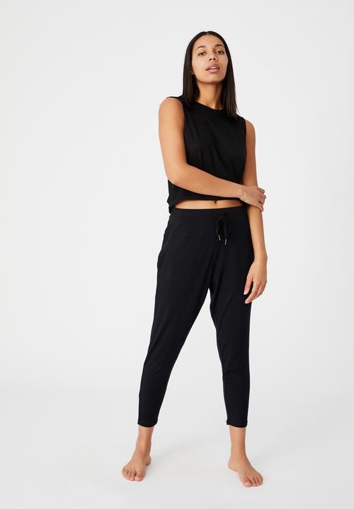 Cotton On - All things fabulous cropped muscle tank - black