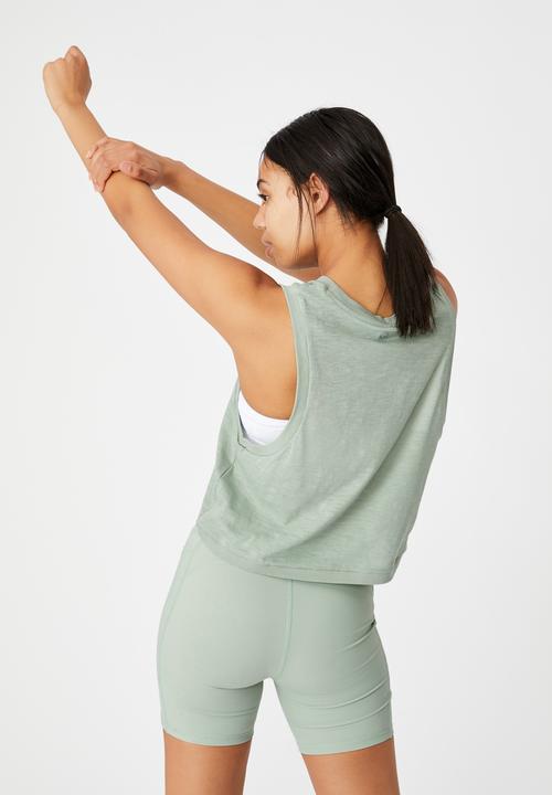 Cotton On - All things fabulous cropped muscle tank - mint chip