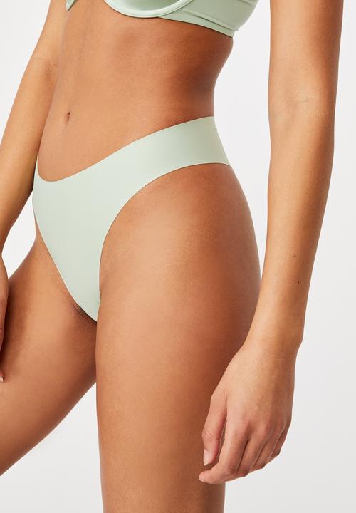 Cotton On - The invisible high cut brasiliano brief - mint chip