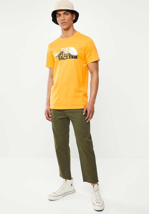 The North Face - Short sleeve mount line tee - yellow