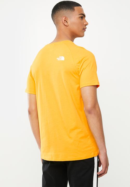 The North Face - Short sleeve rag red box tee - yellow