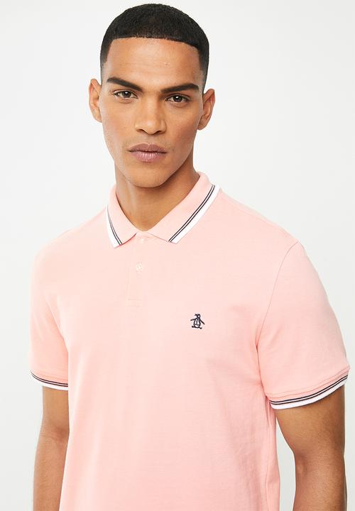Original Penguin - Tipped polo - pink