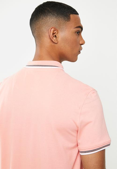 Original Penguin - Tipped polo - pink