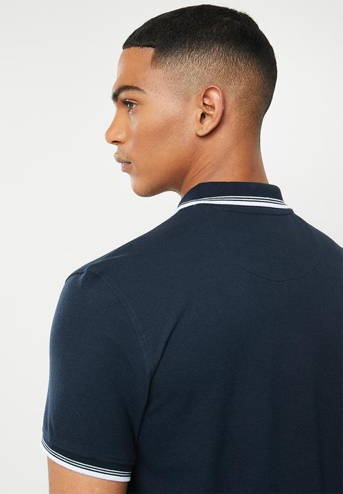 Original Penguin - Tipped polo - navy