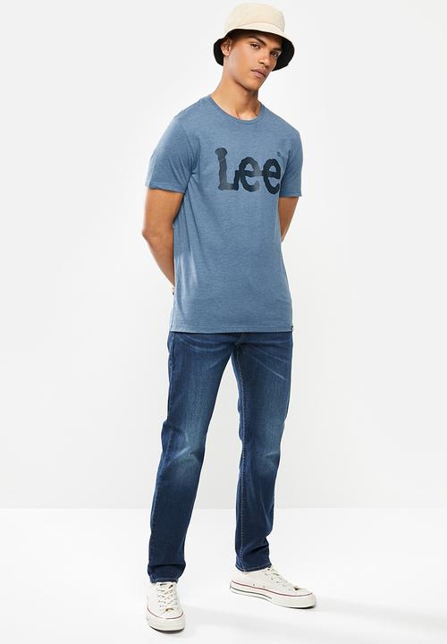 Lee  - Classic logo tee - dark denim