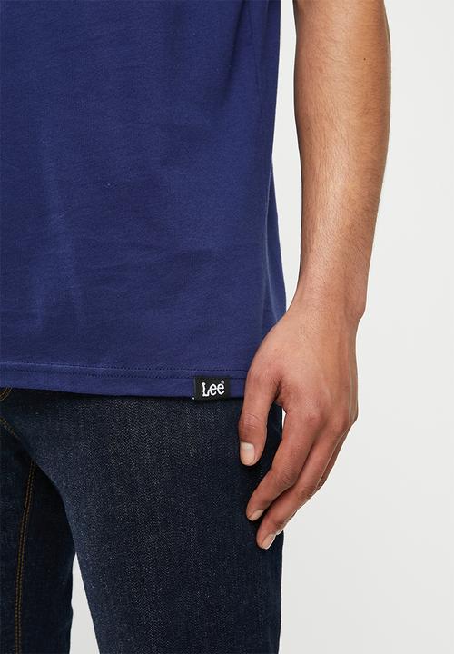 Lee  - Splatter logo tee - navy