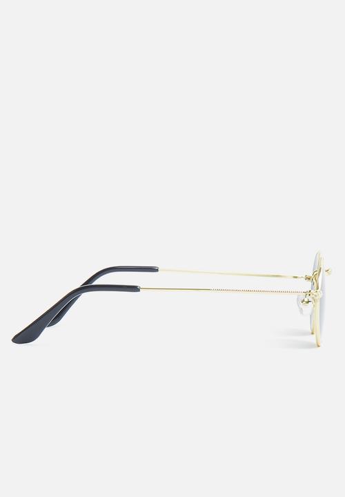 Superbalist - Austin round sunglasses - gold & green