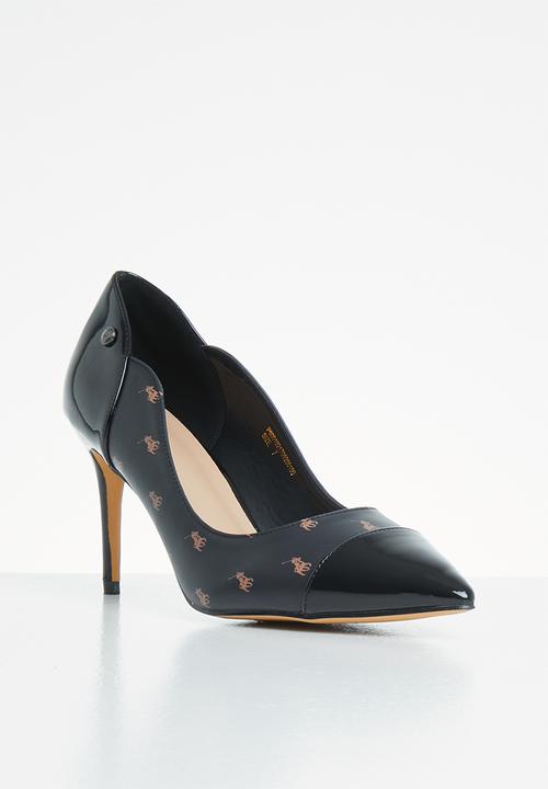 POLO - Hailey monogram court - black