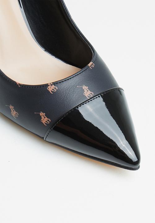 POLO - Hailey monogram court - black