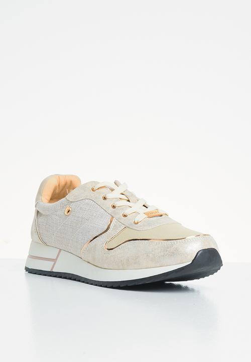 POLO - Everly patent sneaker - stone