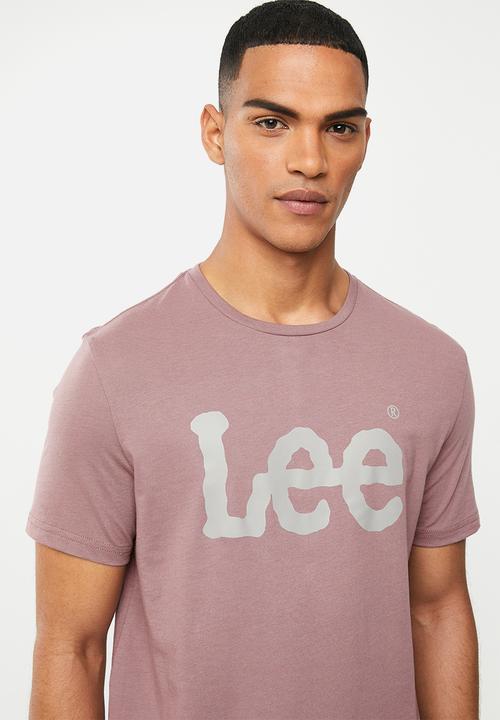 Lee  - Classic logo tee - rose grey