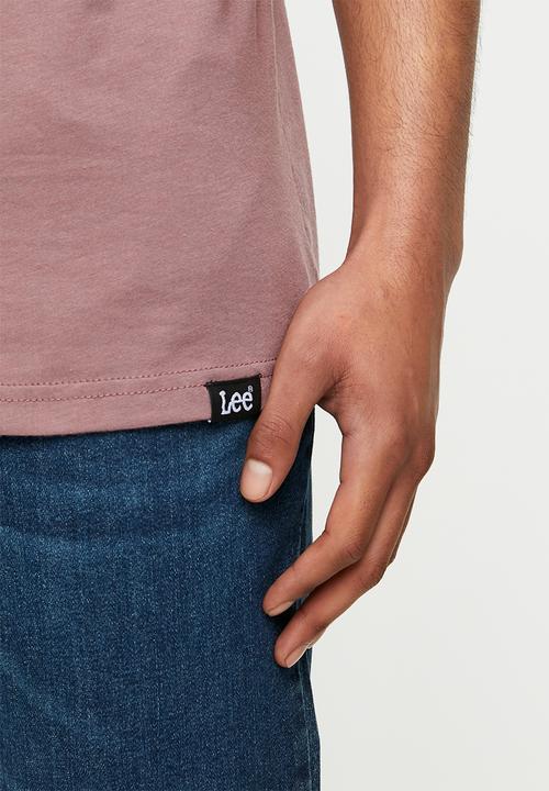 Lee  - Classic logo tee - rose grey