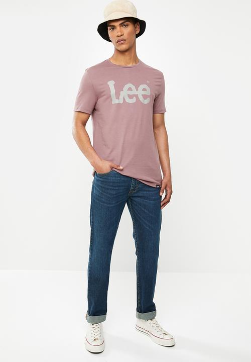 Lee  - Classic logo tee - rose grey