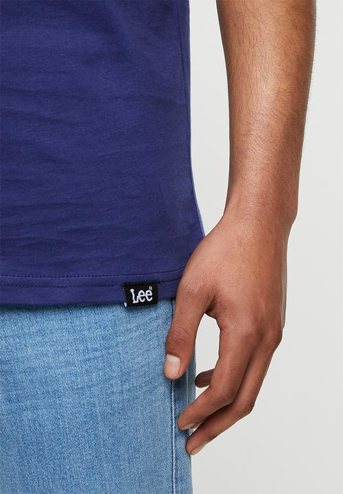 Lee  - Clean cut tee - navy