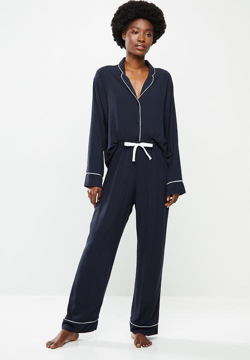 Superbalist - Sleep shirt & pants set - navy