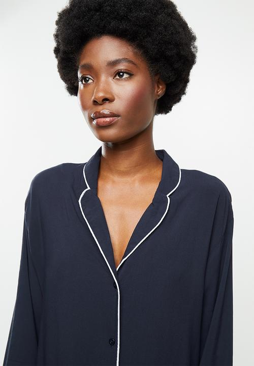Superbalist - Sleep shirt & pants set - navy