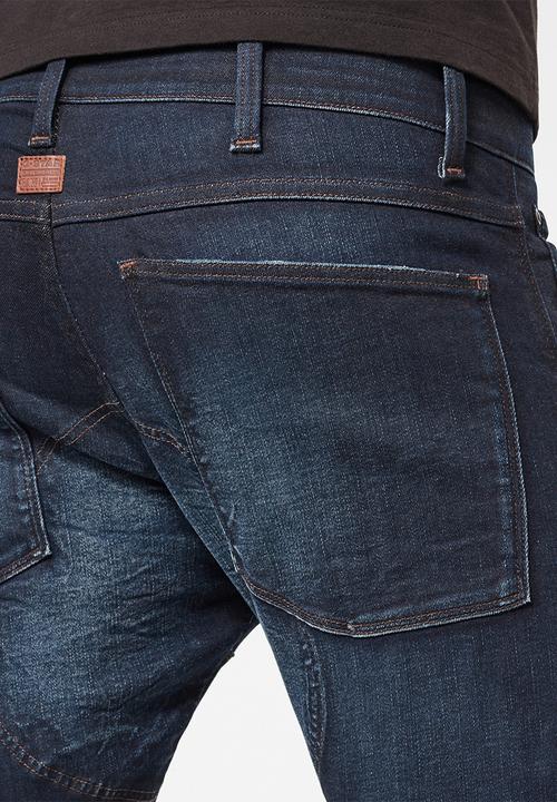 G-STAR - 5620 3D zip knee skinny-elto pure superstretch - worn in xenon blue