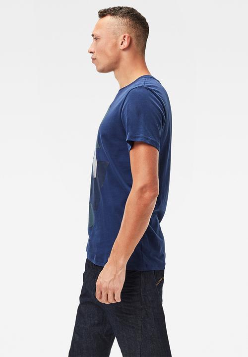 G-STAR - Raw graphic tee - imperial blue