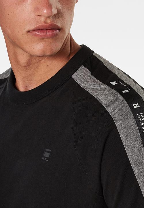 G-STAR - Sport tape logo + r short sleeve tee - black