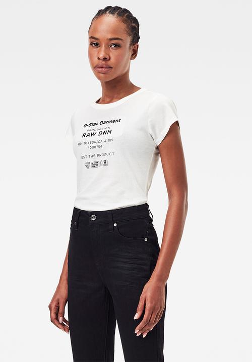 G-STAR - Wash gr slim short sleeve tee - white
