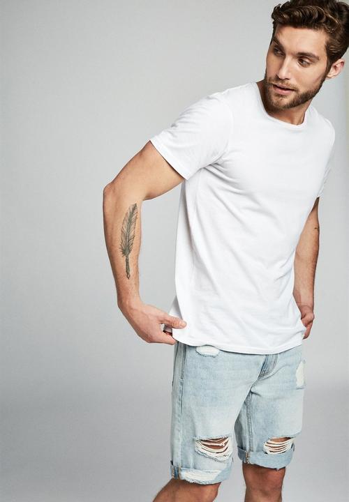 Cotton On - Roller short - thrashed indie blue