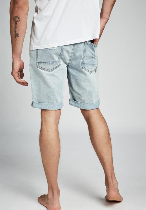 Cotton On - Roller short - thrashed indie blue