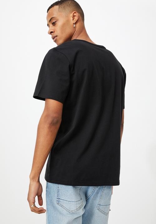 Cotton On - Essential henley T-shirt - black