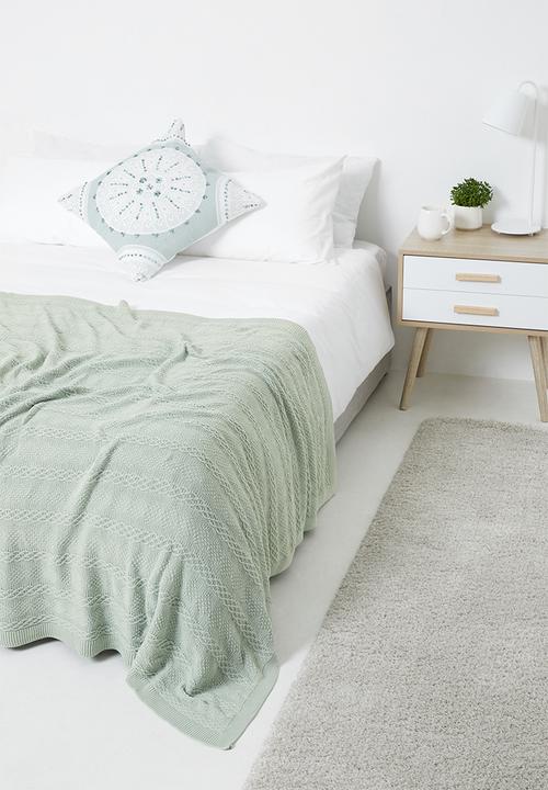 Sixth Floor - Ida throw - seafoam green