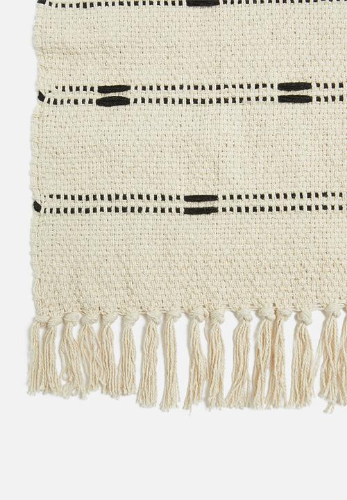 Sixth Floor - Joey pom pom throw - white