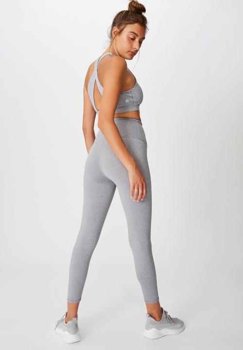 Cotton On - Active high waist core 7/8 tight - mid grey marle