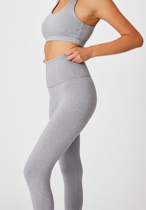 Cotton On - Active high waist core 7/8 tight - mid grey marle