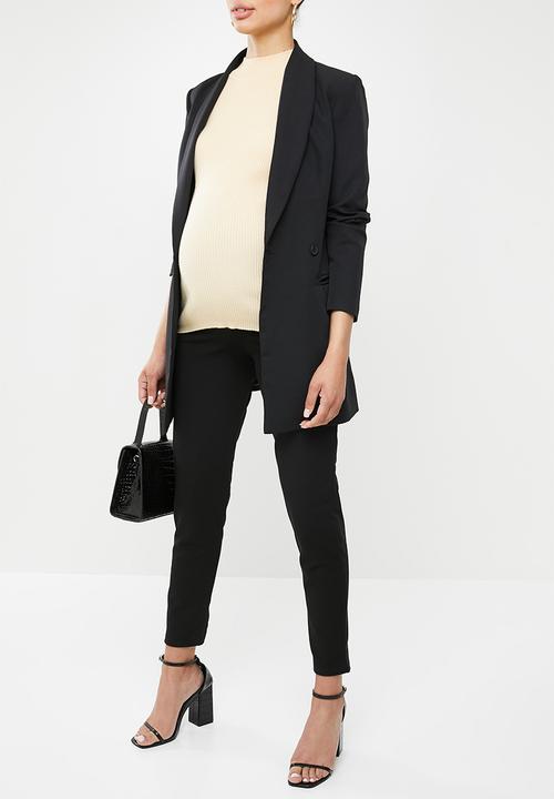 Missguided - Maternity cigarette trouser - black