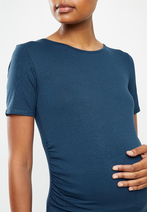 Cherry Melon - Jewel neck top - indigo