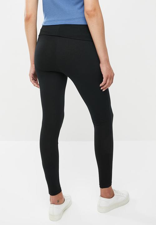 Superbalist - 2 Pack fold over leggings - black & blue