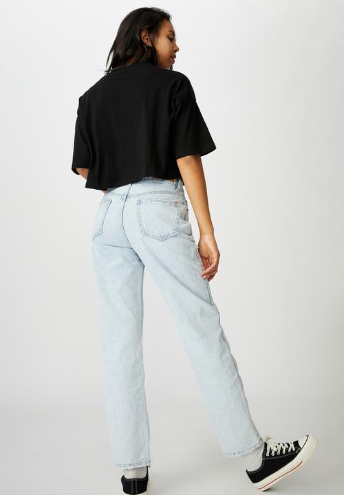 Cotton On - Chopped boyfriend tee - black