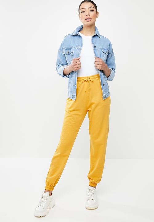 Missguided - 90s Oversized jogger - yellow 