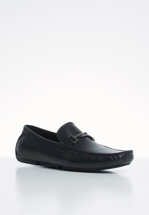 POLO - Kent t-bar leather driver - black