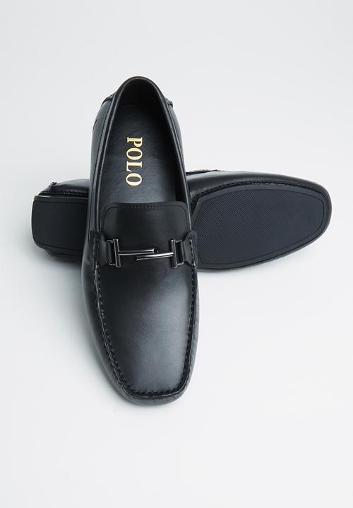 POLO - Kent t-bar leather driver - black