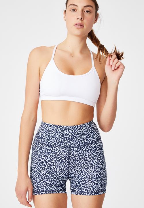 Cotton On - Get cheeky shortie short - little leopard baby blue