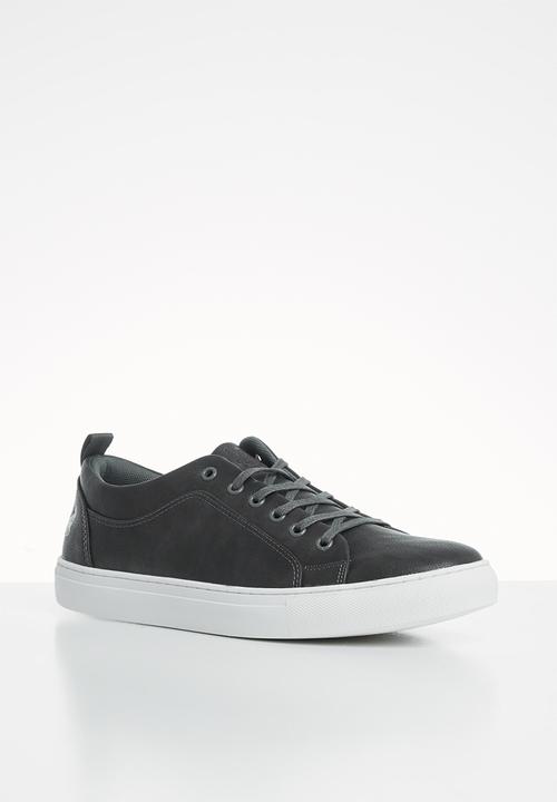 POLO - Tyler plain vamp lace sneaker - grey