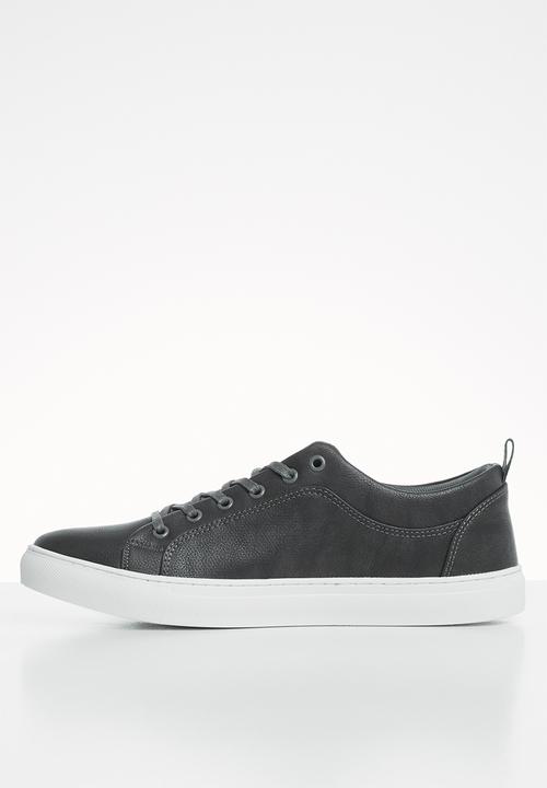 POLO - Tyler plain vamp lace sneaker - grey