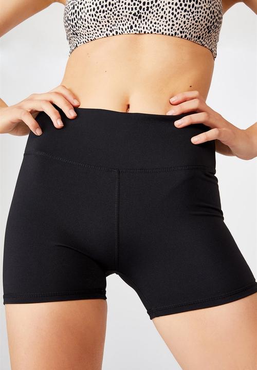 Cotton On - Highwaisted shortie short - core black