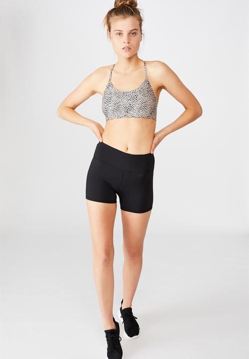Cotton On - Highwaisted shortie short - core black