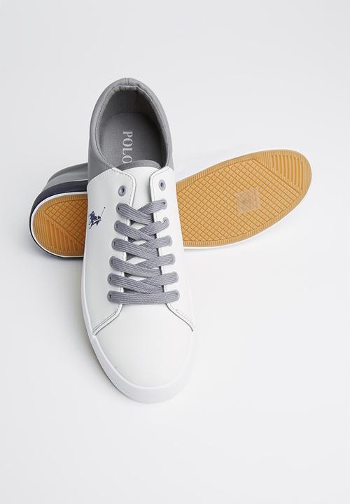 POLO - Brandon colour block sneaker - white & grey 