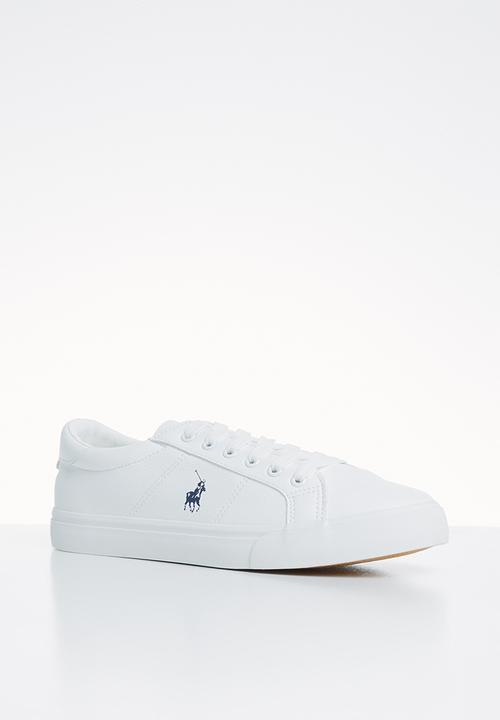 POLO - Oliver plain vamp leather sneaker - white