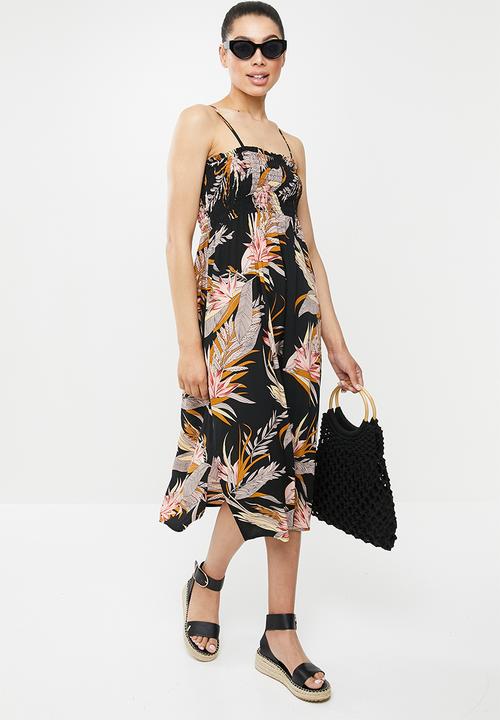 edit - Smocked dress - multi